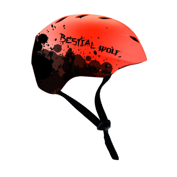 Casco Shell Bestial Wolf Rojo