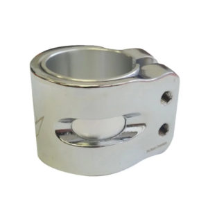 BLUNT CLAMP 2 BOLTS TWIN SLIT - CHROME