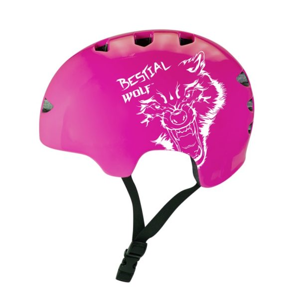 casco-bestial-wolf Skull - fucsia