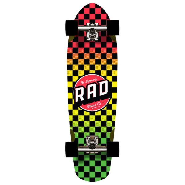 RAD Cali Cruiser Skate Completo 32 - Rasta