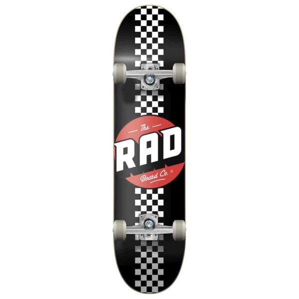 Rad Skateboard Checker Stripe Black 8