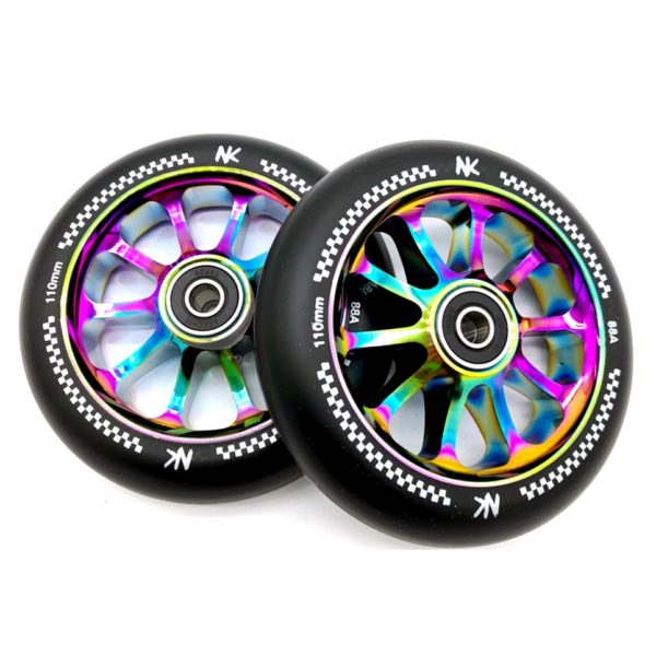 Ruedas Nokaic Scooter Racing Rainbow 110mm - Imagen 2