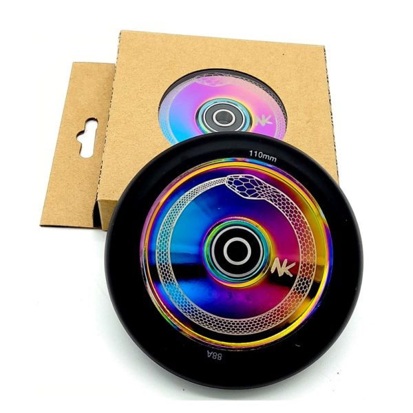 Ruedas Nokaic 110mm Disc Snake Rainbow - Imagen 2