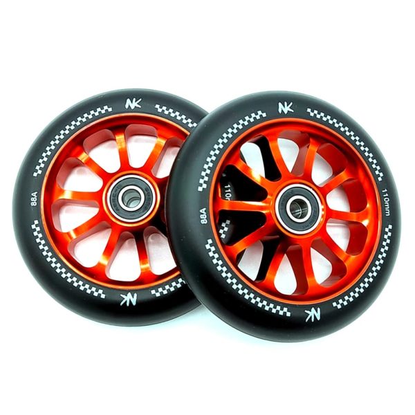 Ruedas Nokaic Scooter Racing Roja 110mm - Imagen 2