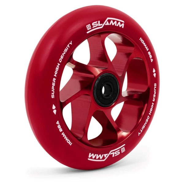 Slamm Scooters Team Colour PU 110mm Wheels Red - Imagen 3