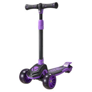 Vital Tyke Purple patinete tres ruedas con luces y asiento