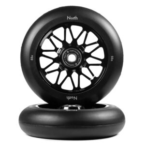 North Club G4 Ruedas Patinete 2 Piezas 115mm Negro